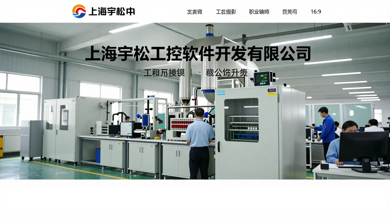 上海宇松工控软件开发有限公司 首页主视觉